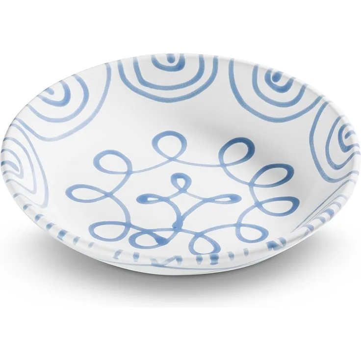 Gmundner Keramik Blaugeflammt, Suppenteller Cup (Ø 20cm)