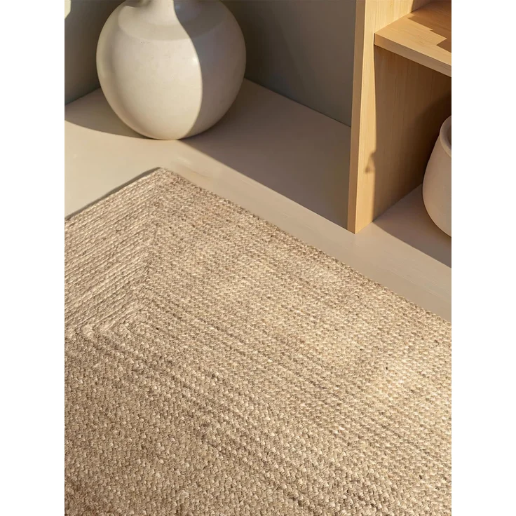 HANSE Home Teppich Juteteppich Teppich Juno, rechteckig, Höhe: 9 mm, Jute, Shape, Handgemacht, Wohnzimmerteppich, Naturteppich, Wohnzimmer – Bild 5