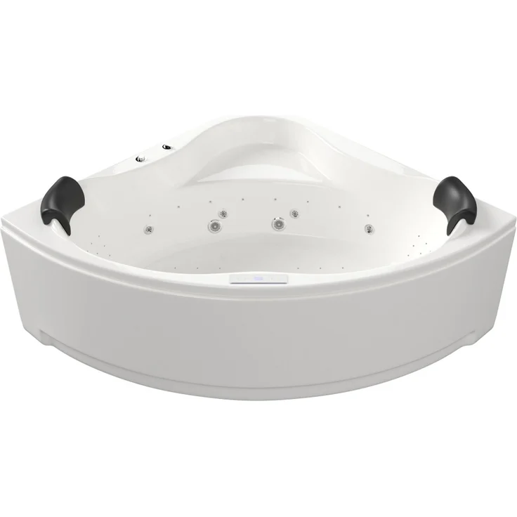 Deluxe Whirlpool Set ENJOY ULTRA mit 80 Düsen und LED ohne Armatur 150x150x59 cm : Ohne Armaturen – Bild 5