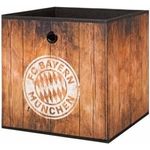 002452 FCB FC Bayern Faltbox Stoffkorb Regalkorb Schütte Motiv Holz