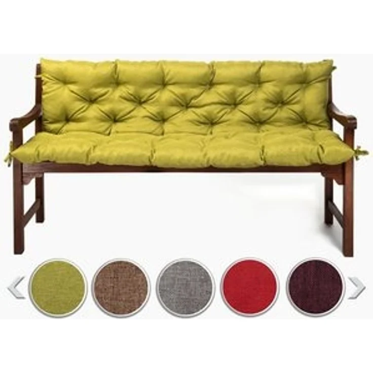 sunnypillow Bankauflage Bankauflage Stuhlkissen viele Farben und Größen zur Auswahl, 140x50x50cm grün – Bild 6