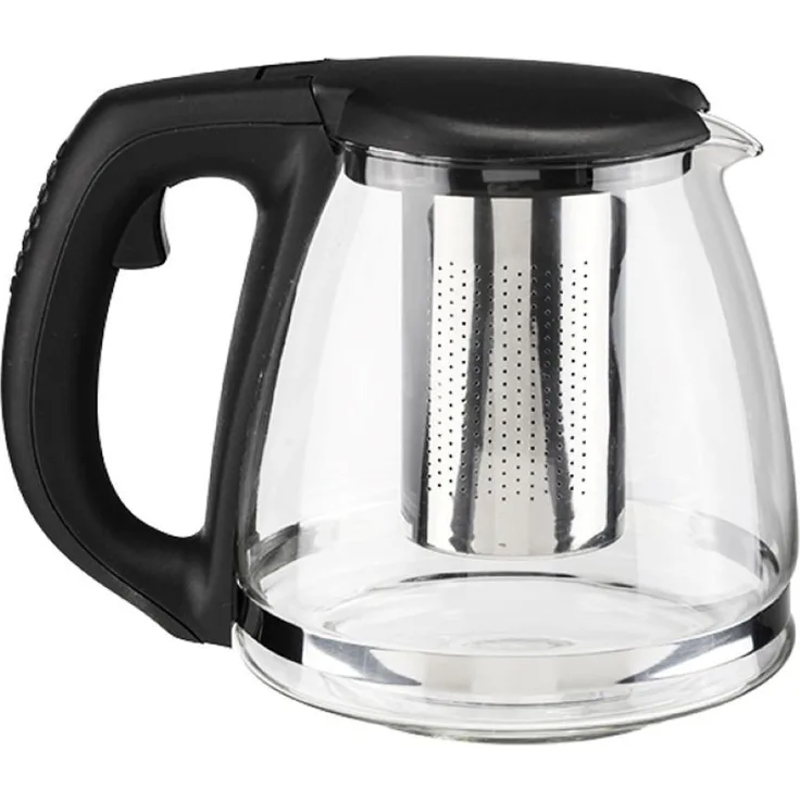 Glaskanne mit Edelstahl Filter 1,2L