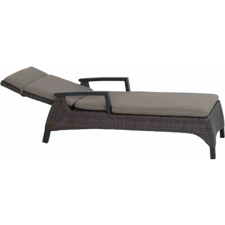 Siena Garden Liege CORIDO, stufenlos verstellbar mit Aluminiumgestell und hochwertigem Geflecht, wetterfest