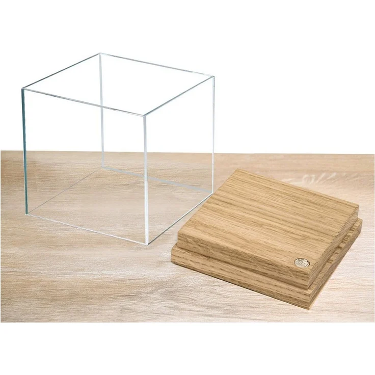 Safe-Album Vitrine SAFE Acryl-Vitrinen mit Eichenboden Schaukasten 156 x 156 x 167 mm – Bild 3