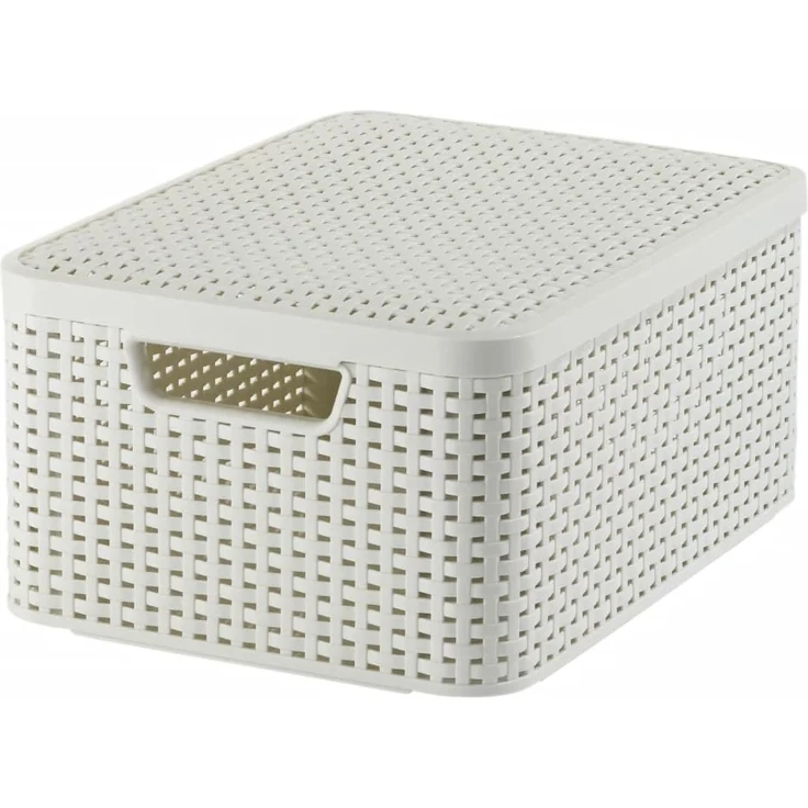 Curver Aufbewahrungsbox mit Deckel Style M 18L Cremeweiß 443865 – Bild 1