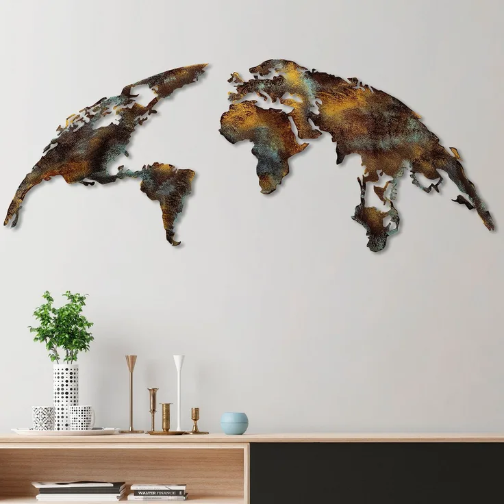 Wallity Wanddekoobjekt 100% METAL (Thickness: 1,5 mm), 59 cm x 150 cm L2435
