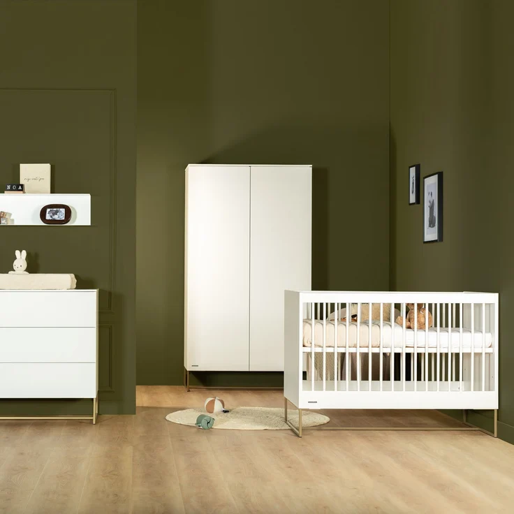 Kidsmill Intense II Babyzimmer Weiß/Patiniertes Me
