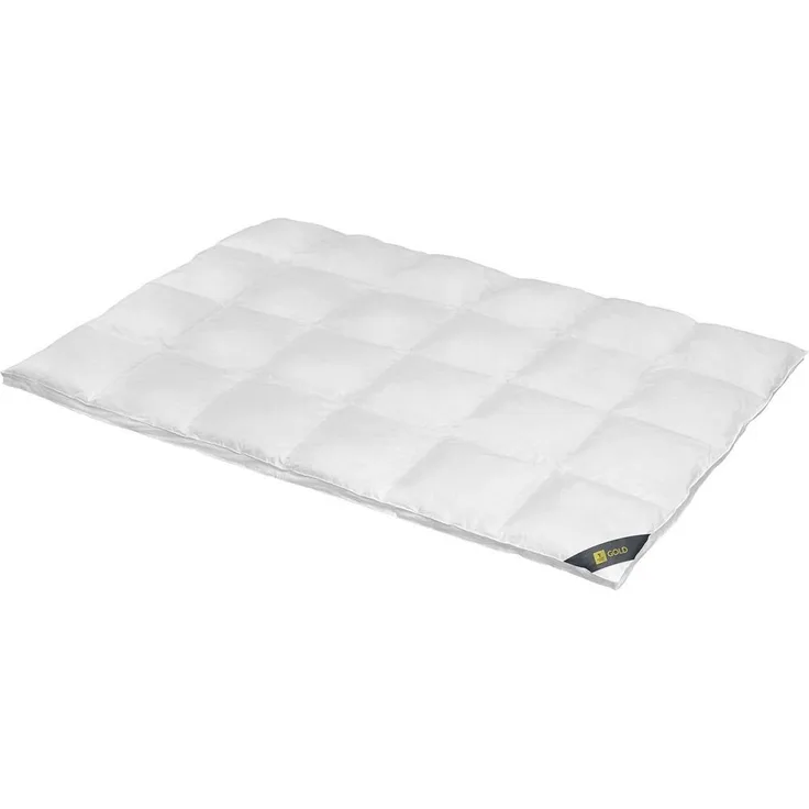 Spessarttraum Daunendecke Gold extra warm, Füllung: 100% Daunen|200x200 cm