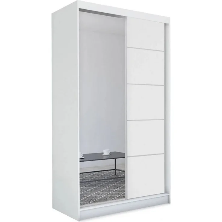 Beautysofa Schiebetürenschrank MARIKA II mit Schubladen, mit Spiegeln, Breite: 120 cm oder 240cm