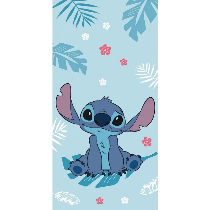 Lilo & Stitch Badehandtuch Strandtuch 70x140 cm aus Baumwolle – saugfähig & weich