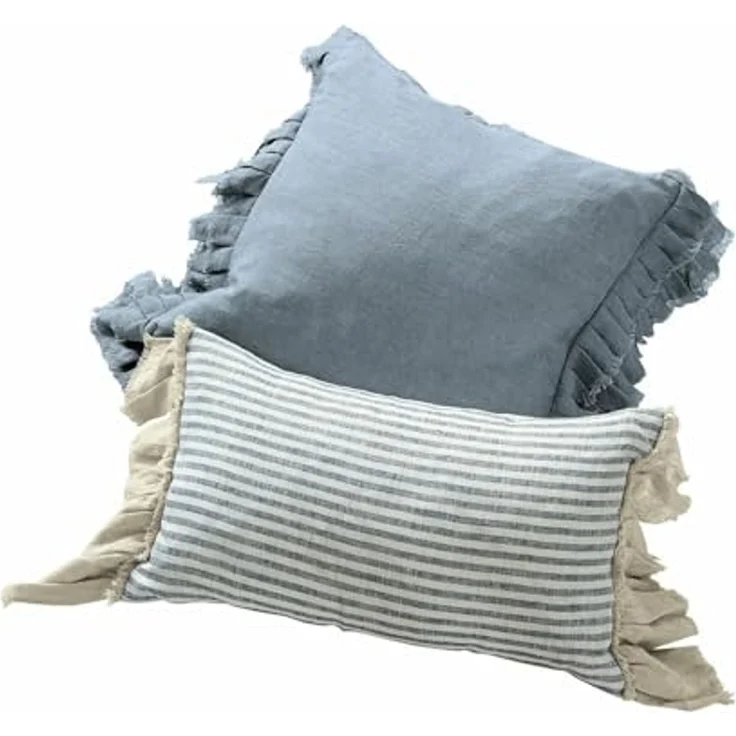 Mirabeau Kissenhülle Kissenhülle 2er Set Alexane blau/weiß, (2 Stück) – Bild 1