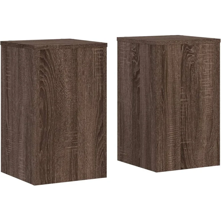 vidaXL Pflanzenständer 2 Stk. Braun Eiche 30x30x50 cm Holzwerkstoff 852921 – Bild 1
