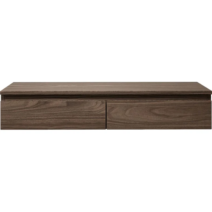 Selsey 'Bemmi Slim' - TV-Hängeboard 2-türig, Holzoptik Walnuss Wisconsin, 100 cm – Bild 1