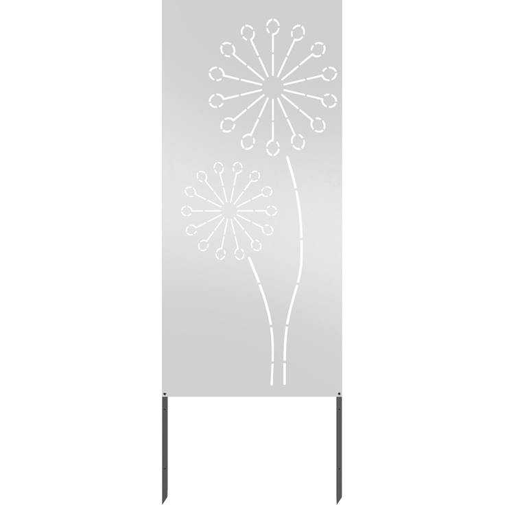 vidaXL Garten Sichtschutz-Leinwand Silber 50 x 140 cm Edelstahl 876305 – Bild 4
