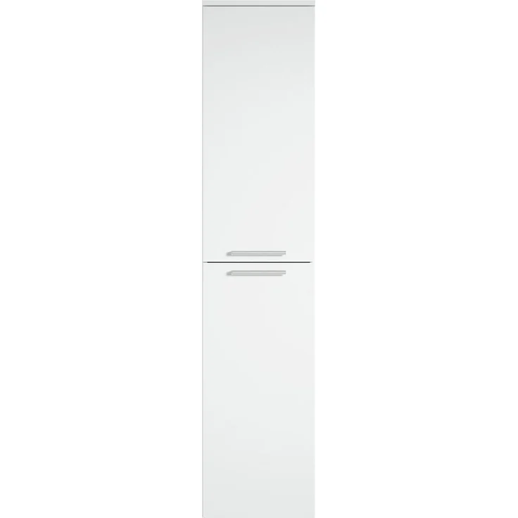 Badezimmerschrank Venus 30 x 30 x 160 cm - Weiß - hoher Hängeschrank mit 2 Türen – Bild 3