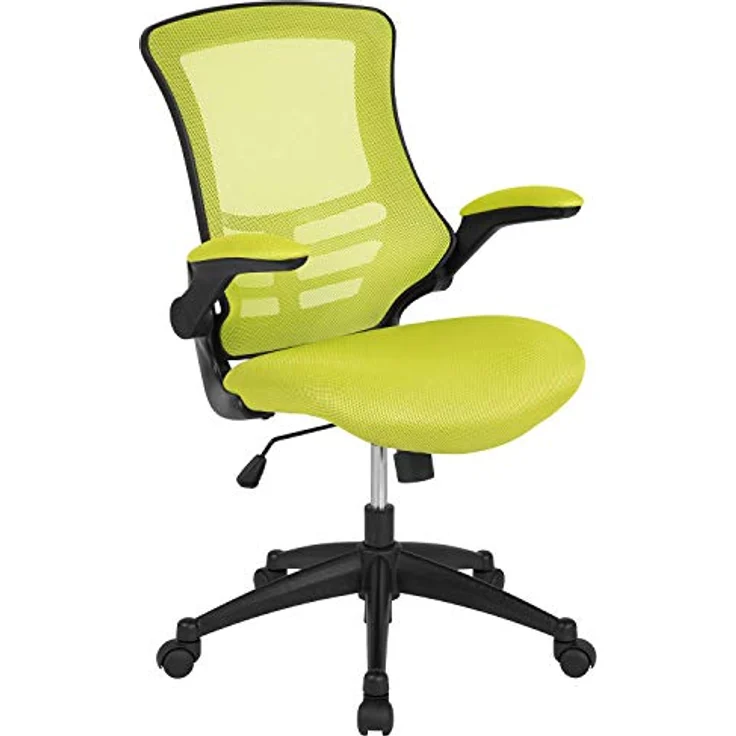 Flash Furniture Bürostuhl, Metall Kunststoff Holzwerkstoff Schaumstoff Netzgewebe Technisches Holz, Grünes Netz, 64. 77x62. 23x104. 78 cm – Bild 2