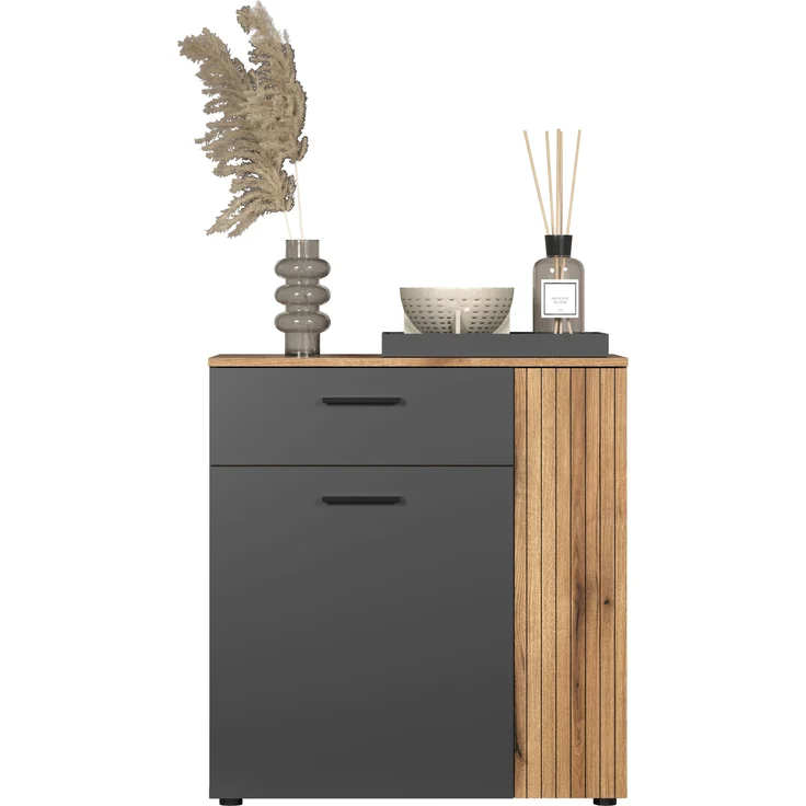 Kommode Esteban in grau und Eiche Evoke 80 cm – Bild 4