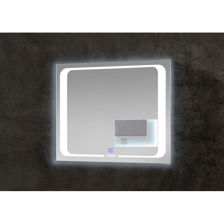 LED-Lichtspiegel >Mirror< in weiß / spiegel - 80x65x3 (BxHxT) – Bild 2
