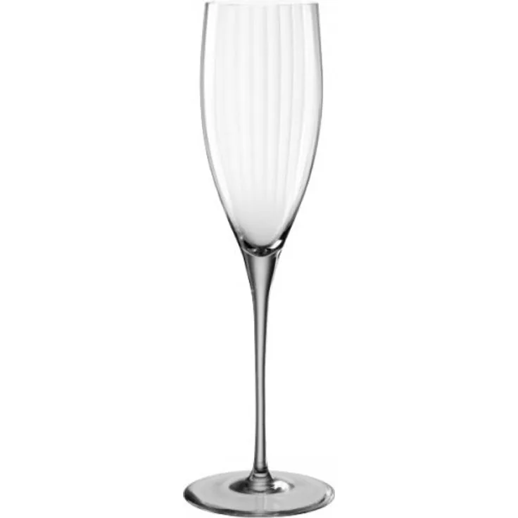 Leonardo Sektglas Poesia, Sekt Glas, Champagnerglas, Champagner, Kristallglas, Grau, 250 ml, 022381