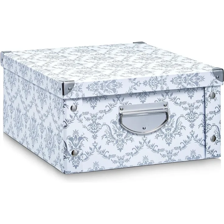Zeller Aufbewahrungsbox vintage 19,2 l - 33,0 x 40,0 x 17,0 cm weiß, vintage