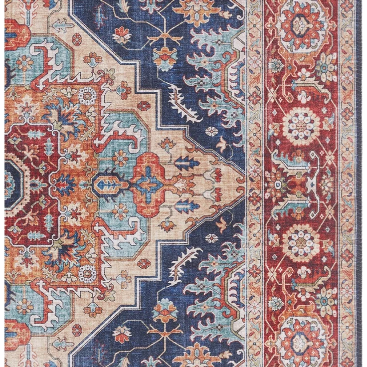 Vintage Teppich Sylla Indigoblau - 80 x 200 x 0 cm – Bild 3