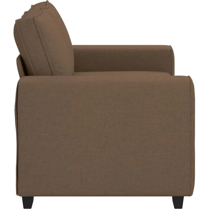 vidaXL 2-Sitzer-Sofa Braun 160x77x82 cm Stoff 4105160 – Bild 5