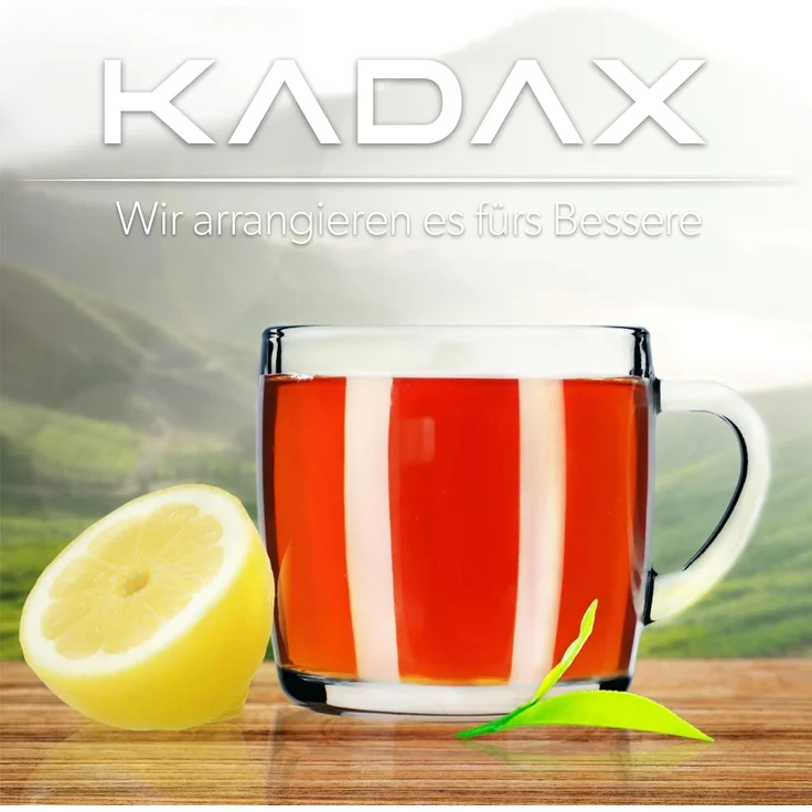 KADAX 6x Kaffee-Tee-Gläser 310 ml Glas-Set Becher mit Henkel – Bild 7