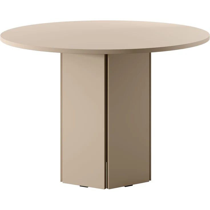 Selsey 'Hexa' Esstisch rund, beige cappuccino, ca. 75 x 110 x 110 cm – Bild 4