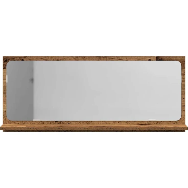vidaXL Spiegelablage mit Regal Altholz 90 x 10,5 x 37 cm Holzwerkstoff 862526 – Bild 6