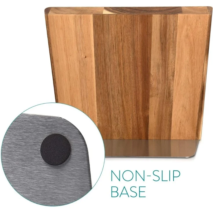 Navaris Messer-Set Messerhalter magnetisch aus Akazie - Holz Magnethalter (1-tlg) – Bild 6