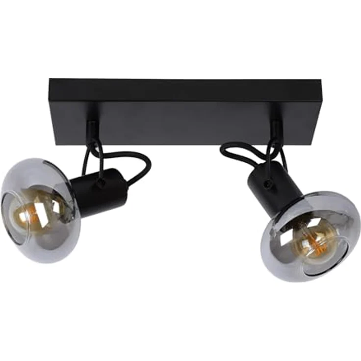 LUCIDE MADEE Deckenstrahler, dreh- und kippbar, 2xE14, Schwarz, für LED-Lichtquellen geeignet – Bild 2