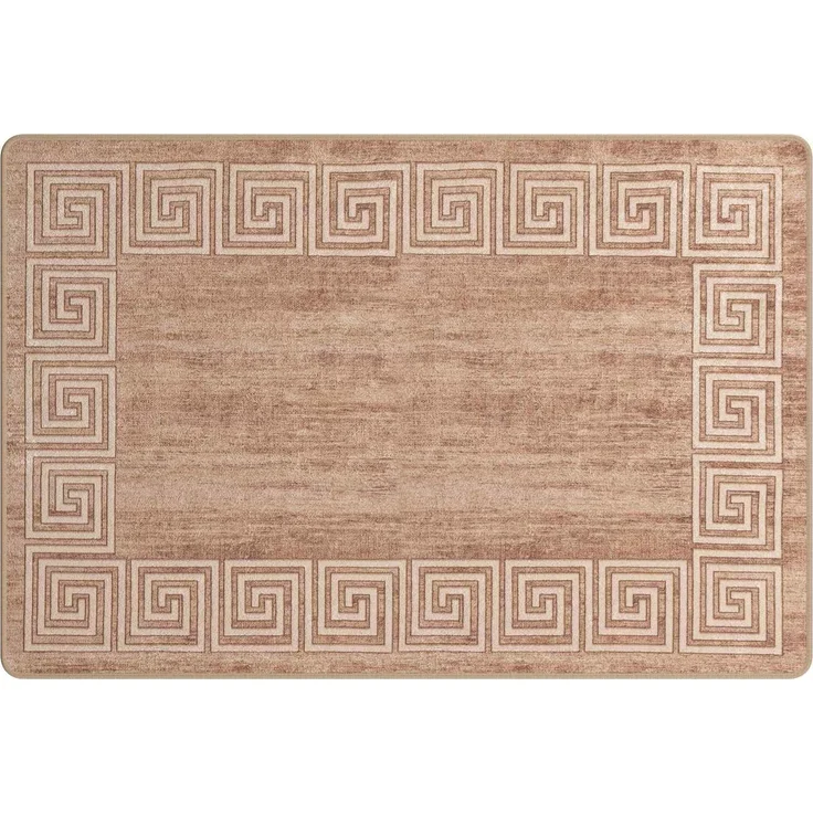 vidaXL Teppichläufer MARSA Weiß 100x150 cm Polyester und PVC 42023315 – Bild 2