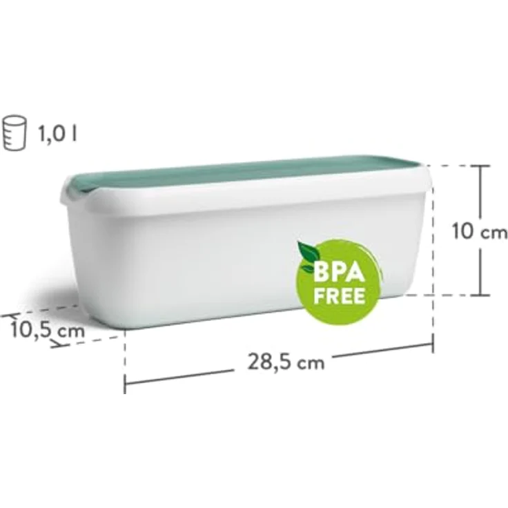 Springlane Thermobehälter SPRINGLANE 2er-Set Eisbehälter für Speiseeis 1,5 L, BPA-frei, Kunststoff, Container BPA-frei in Lebensmittelqualität – Bild 9