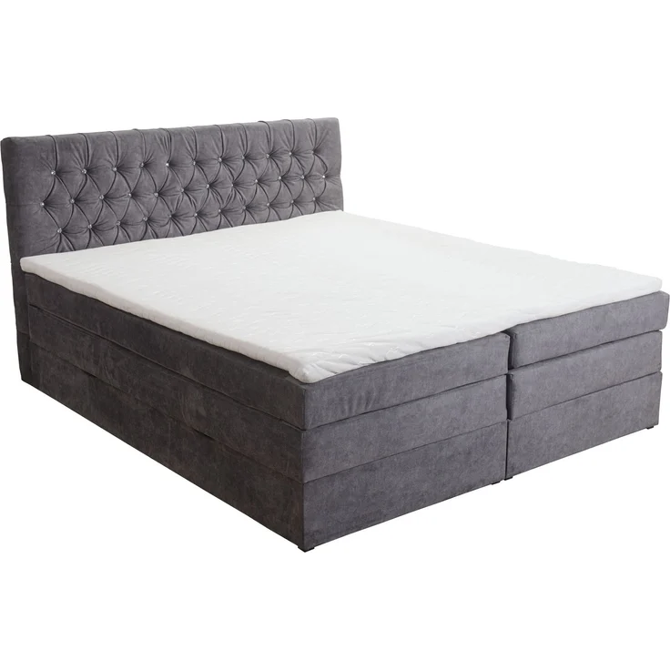 Malton Boxspringbett 180x200 Hotelbett Bonellfederkern Bett + Topper Bettkasten – Bild 2