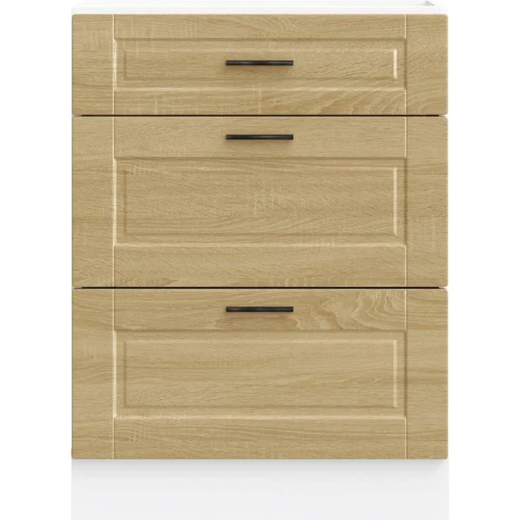vidaXL Küchenunterschrank Porto Sonoma-Eiche Holzwerkstoff 854262 – Bild 11