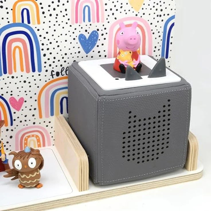 stadtecken Kinder Regal für Musikbox I Motiv After The rain, klein I Geeignet für die Toniebox und ca. 25 Tonies I Geschenk I Geschenkidee I Spielen I Sammeln I Zum Aufstellen oder Aufhängen – Bild 3