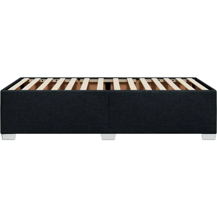 vidaXL Bettgestell ohne Matratze Schwarz 100x200 cm Stoff 3284452 – Bild 4