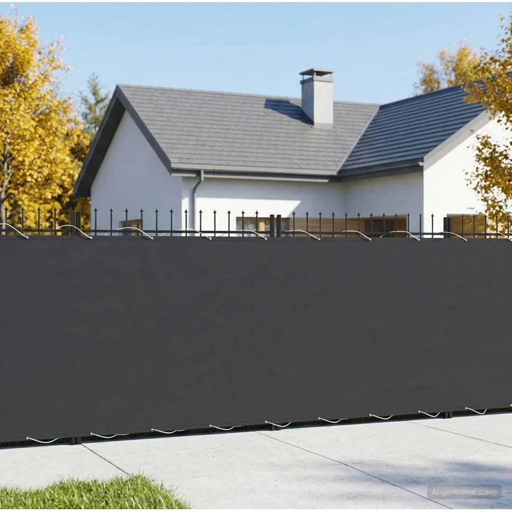 vidaXL Balkon Sichtschutz 200 x 300 cm Stoff mit PU-Beschichtung 42036679 – Bild 1