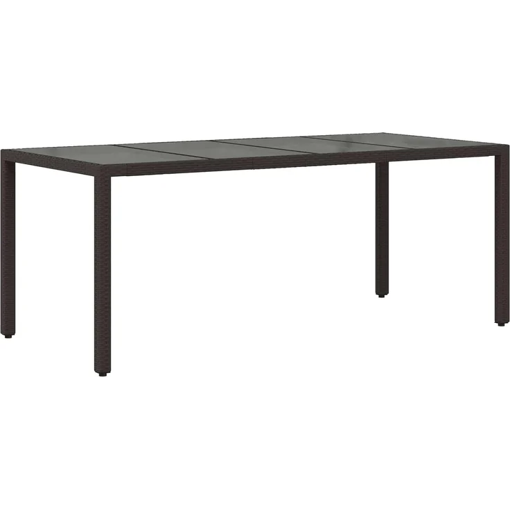 vidaXL Outdoor-Essgruppe 9 stk. Schwarz Poly-Rattan 3448941 – Bild 9