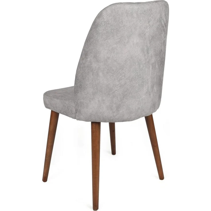 Skye Decor 'Alfa-468 V4' Stuhlset (4-teilig), Grau / Walnuss, 50 x 90 x 49 cm – Bild 3