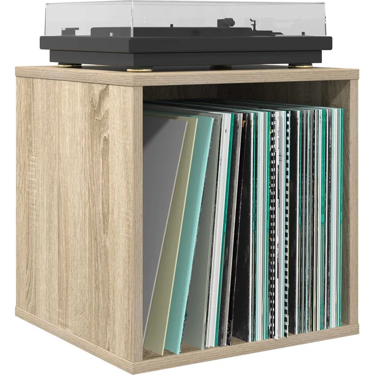 vidaXL Vinyl Album Box 2 stk. Sonoma-Eiche 37 x 36,5 x 38 cm 8012847 – Bild 3