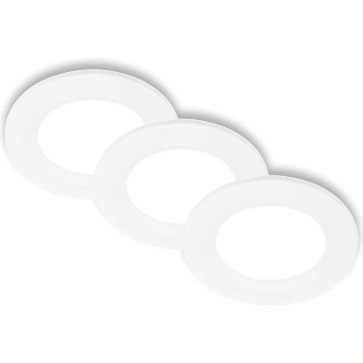 Briloner LED Einbauleuchte Jeft 3er Set 3x 3W, 330lm Kunststoff weiß – Bild 1