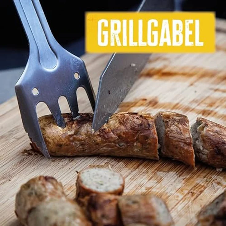 Grillfürst Grillzange Grillfürst BBQ - Multitool - 4in1 Grillbesteck, BBQ Tool, Outdoor Grillbesteck – Bild 4