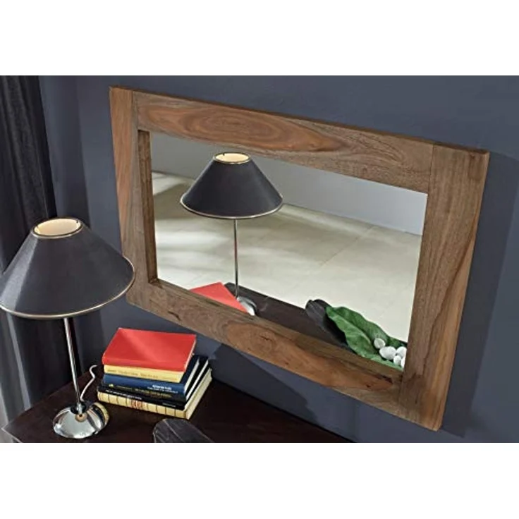 Spiegel Sheesham 90x3x60 grau geölt NATURE GREY #709 – Bild 4