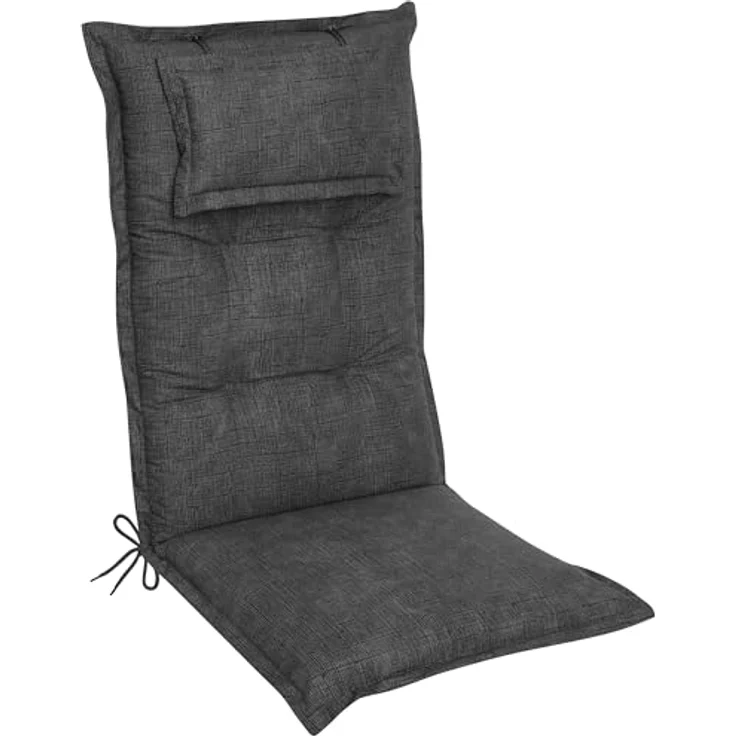 DILUMA Hochlehnerauflage Hochlehner Auflage Florence mit Kopfpolster 120x50x8 cm, (1 St) – Bild 2