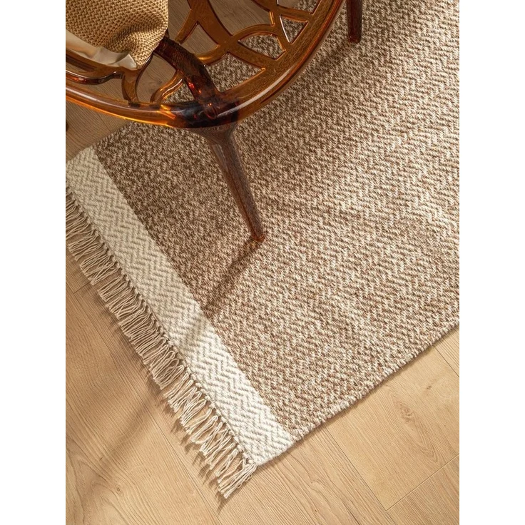 benuta Wollteppich Kim, rechteckig, Höhe: 5 mm, Kunstfaser, Berber, Ethno-Style, Wohnzimmer – Bild 3