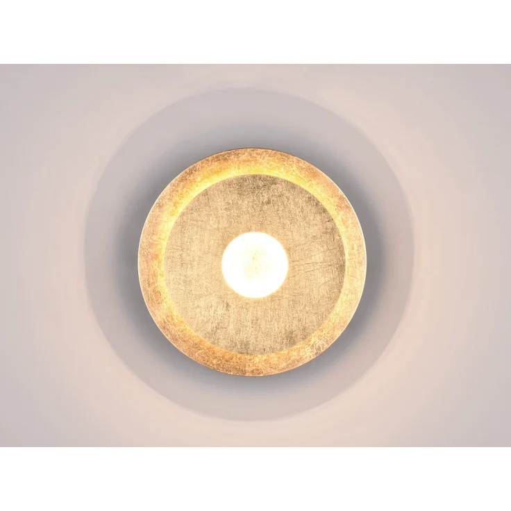 Trio Leuchten LED Wandleuchte Leano 6W, warmweiß goldfarbig Metall – Bild 8