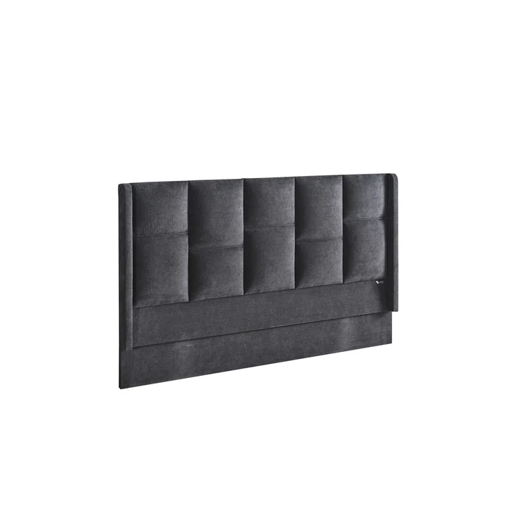 Schlafzimmer-Set "Rina" – Bett mit Bettkasten und Matratze , Nachttisch, Bettbank-Anthrazit – Bild 11