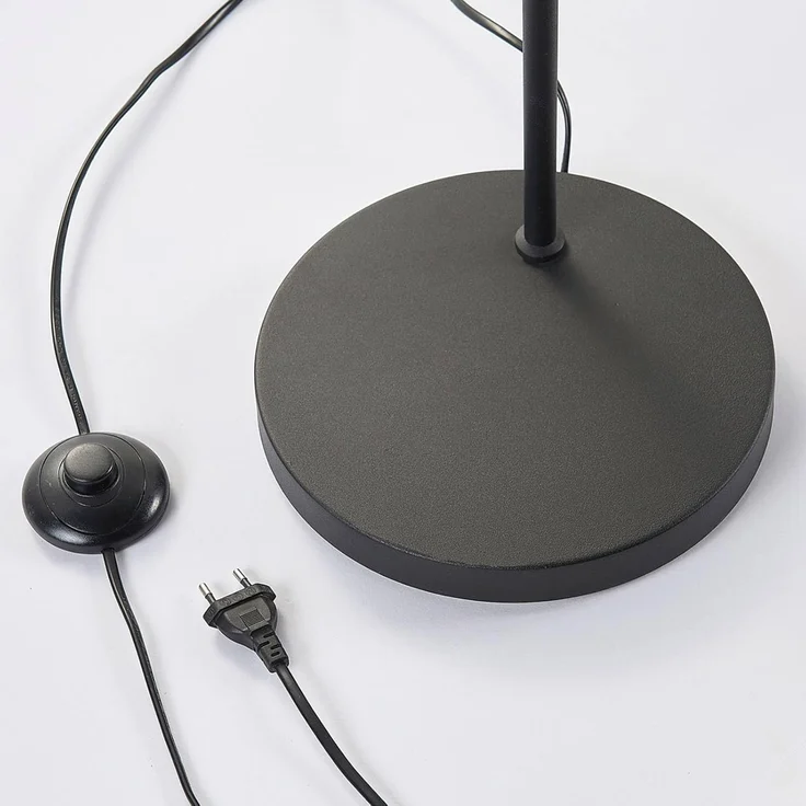 Lindby Stehlampe Morik, Metall, Schwarz IP20, 1 x 60 W – Bild 9