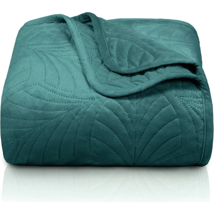 Gräfenstayn Tagesdecke Gräfenstayn Premium Tagesdecke mit nahtloser Steppung & Blatt-Design, Gräfenstayn Premium Tagesdecke mit nahtloser Steppung & Blatt-Design – Bild 1
